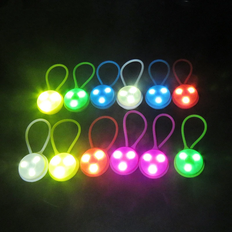 Night Sport Running Cycling Backpack Safety Warning Led Silicone Bag Light