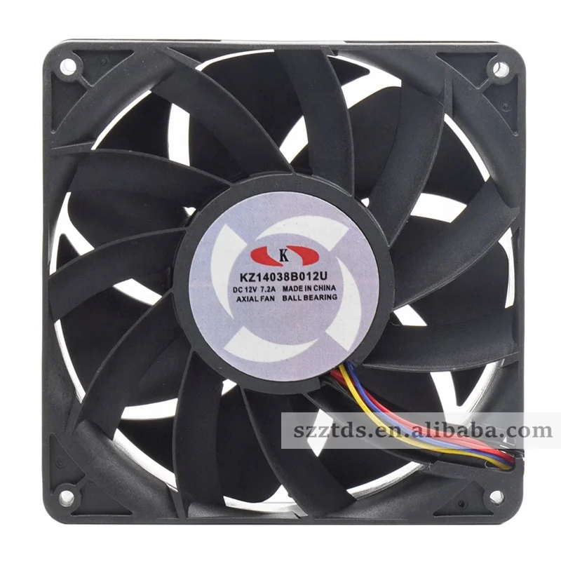 New original KZ14038B012U 14038 14cm high speed m20 m30 asic fan 6Pin PWM dc 12v 7.2a 140*140*38mm 140mm Axial Flow cooling fans