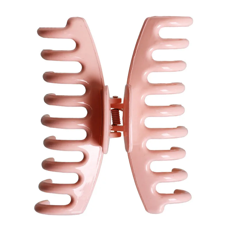 Wholesale Jumbo Plastic Clamps Hair Clip Candy Jelly Color strong hold 11cm  glossy Hair Claw Clip For Women
