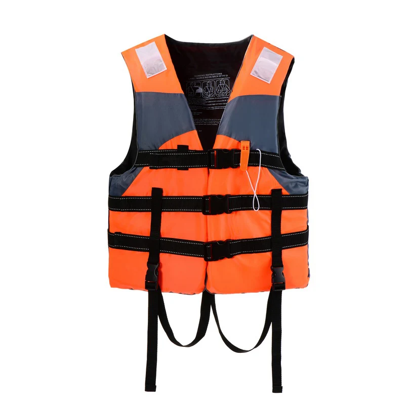Manufacturer supply good quality water rescue lifesaving Oxford life jacket vest