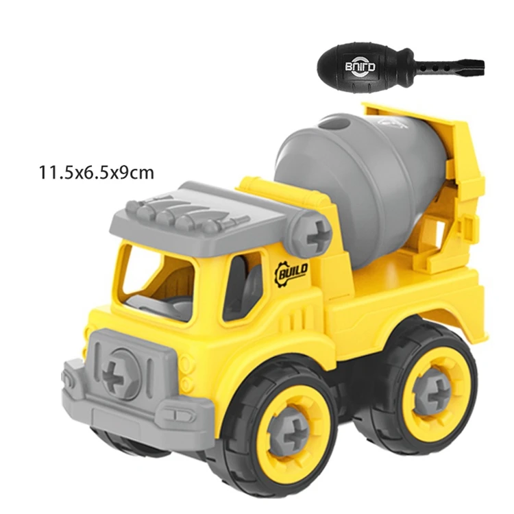 dropshipping Cheap Made in China Funny Educational Build Block Bricks Diy Toys Assemble Construction Truck Car for Kid