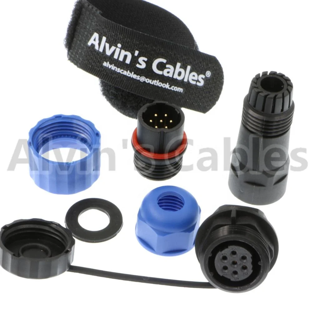 SD16 7 pin ip68 waterproof electric cable docking male plug female socket auto connector