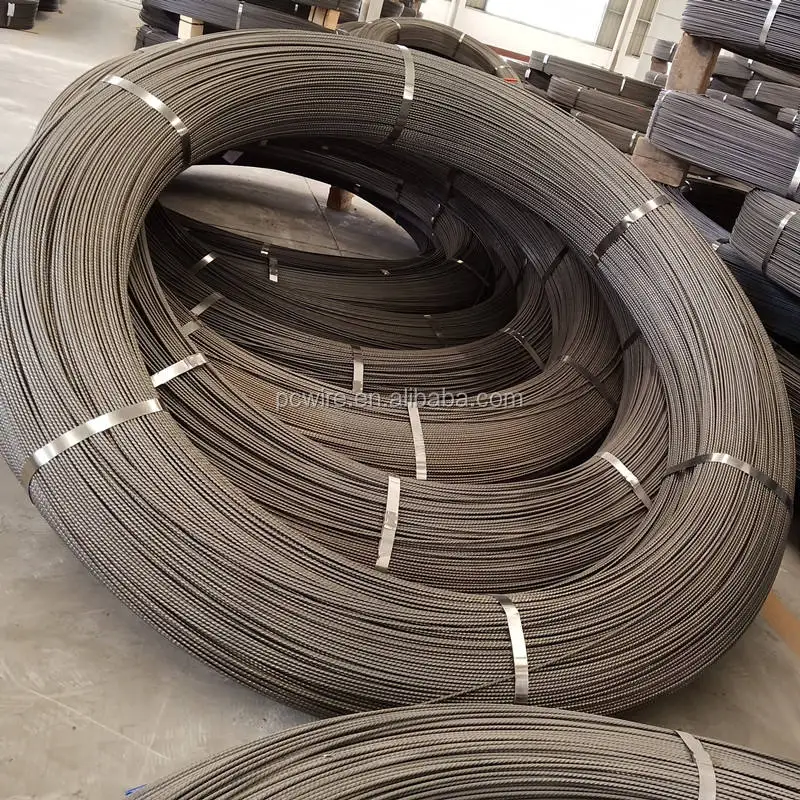 Китайская фабрика, 7,0 мм стальная проволока, предварительно напряженная бетонная стальная проволока