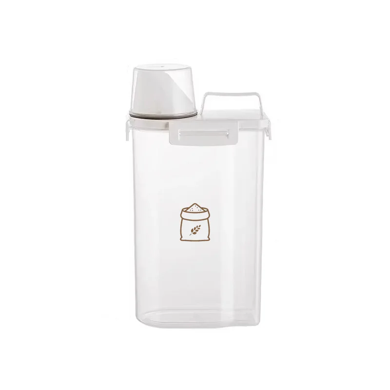 Wholesale Kitchen Multifunctional Eco- friendly Plastic Rice Spice Storage Container For Household Storage With Logo Molding