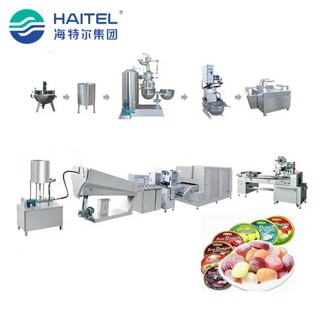 Hot selling fully automatic hard candy making production line machine for factory