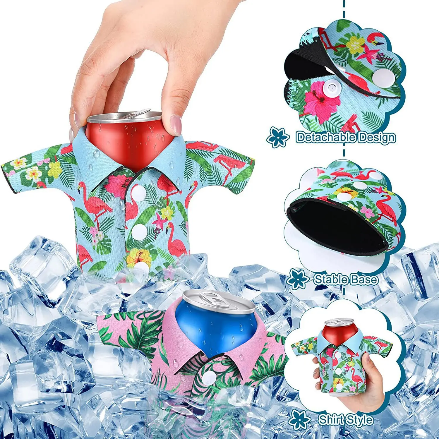 Cross-Border New Creative Sleeveless T-Shirt Fashion Neoprene Bottom Cup   Can Cover Diving Gear Promotional Beer Bottle Cover