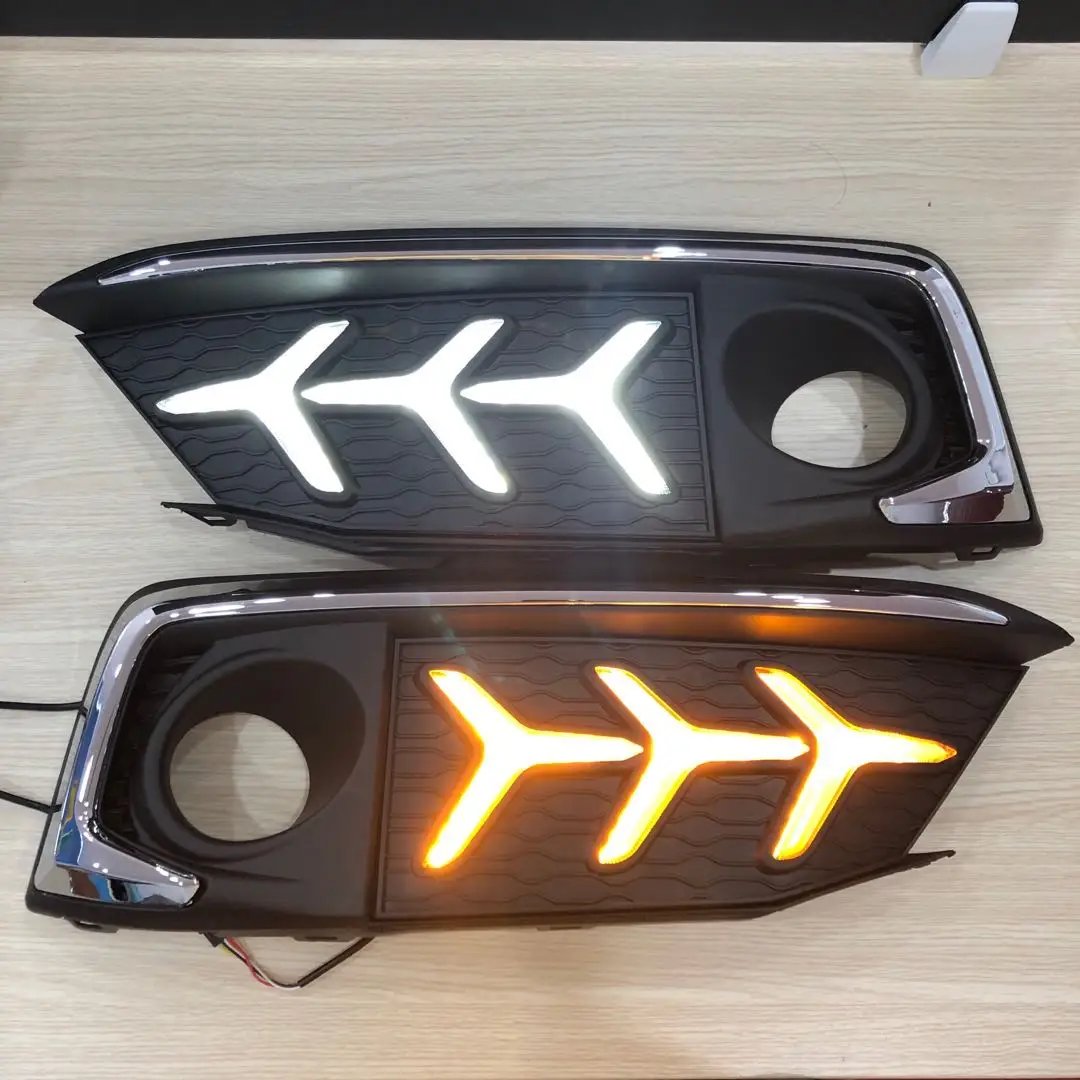 Factory LED Daytime Running Light for Honda Civic 2019 2020 2021 DRL Civic Fog Lamp Cover Light Head Light