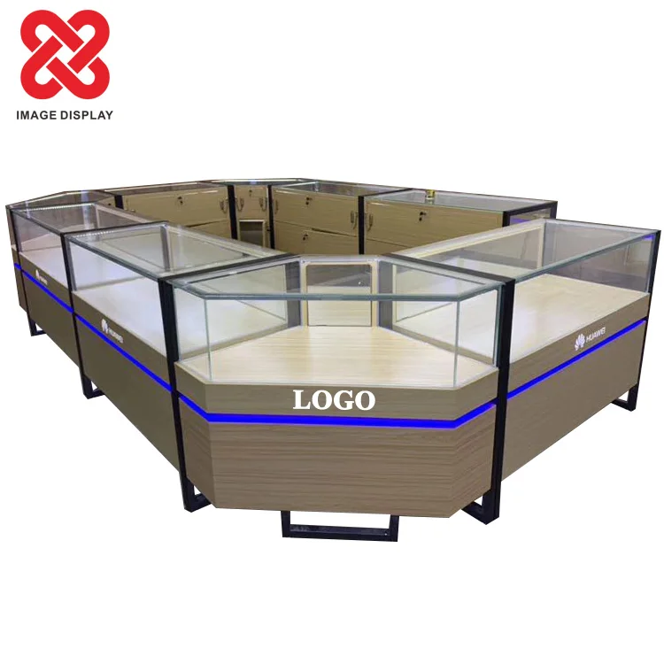 Customizable Mobile Phones Showcase Smartphone Display Cabinet Cellphone Vitrine Telefon Handset Mall Kiosk Design