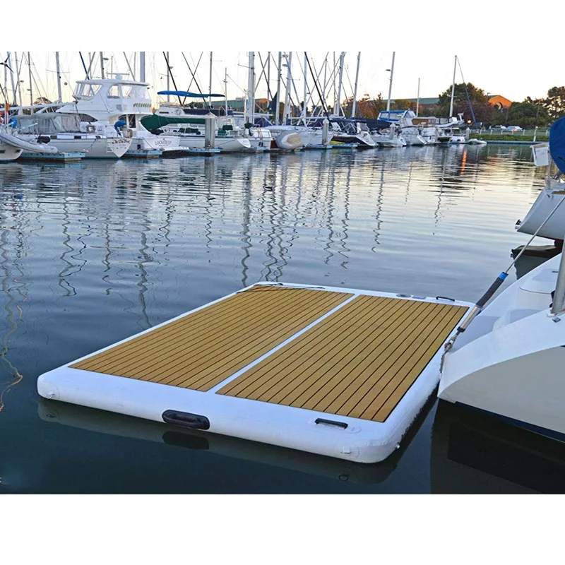 Надувная плавающая рыболовная док-платформа на заказ, коврик для водяного островка