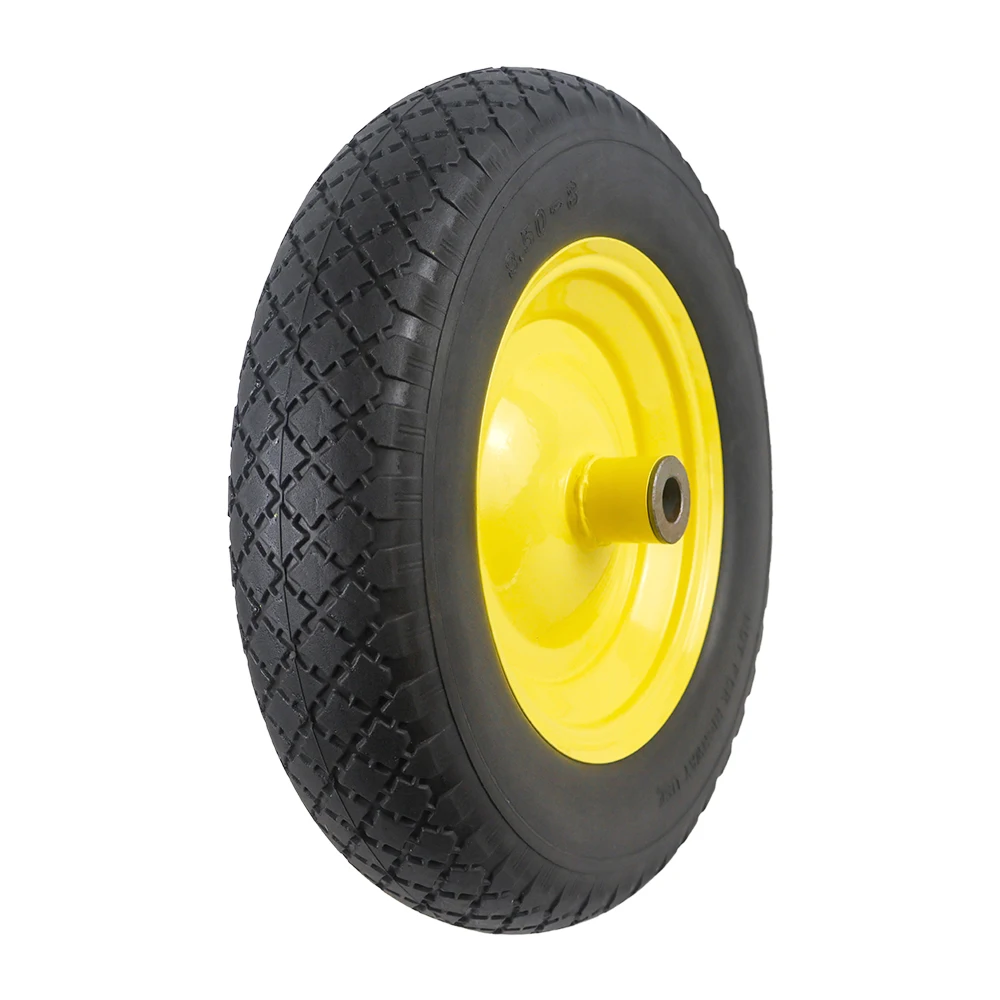 Solid Puncture Proof Tyre Wheel  polyurethane Wheel 350-8 Pu Solid Flat Free Tire