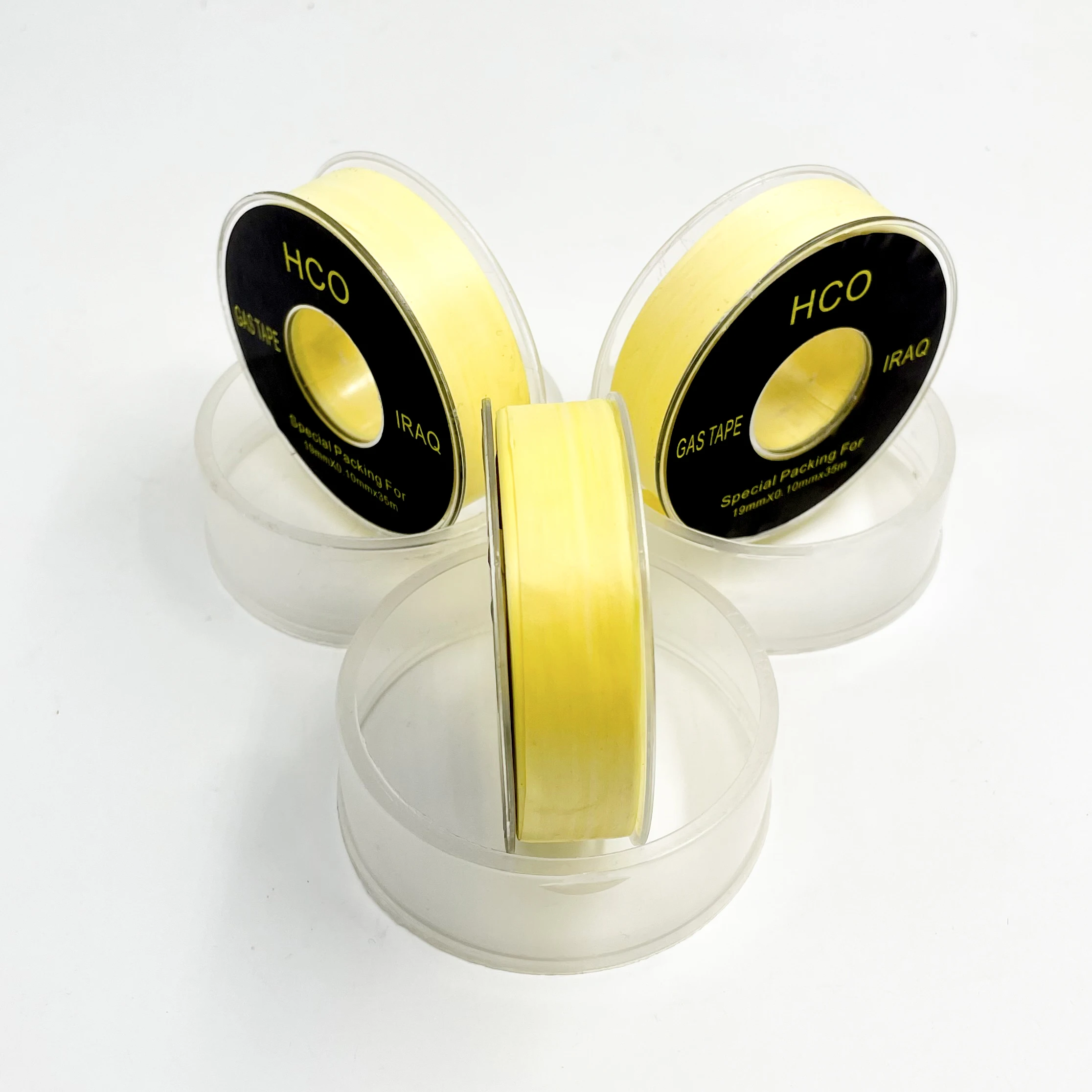 China Manufacture  Ptfe Tape 19mm Width Yellow 100% Ptfe Joint Ptfe Sealant