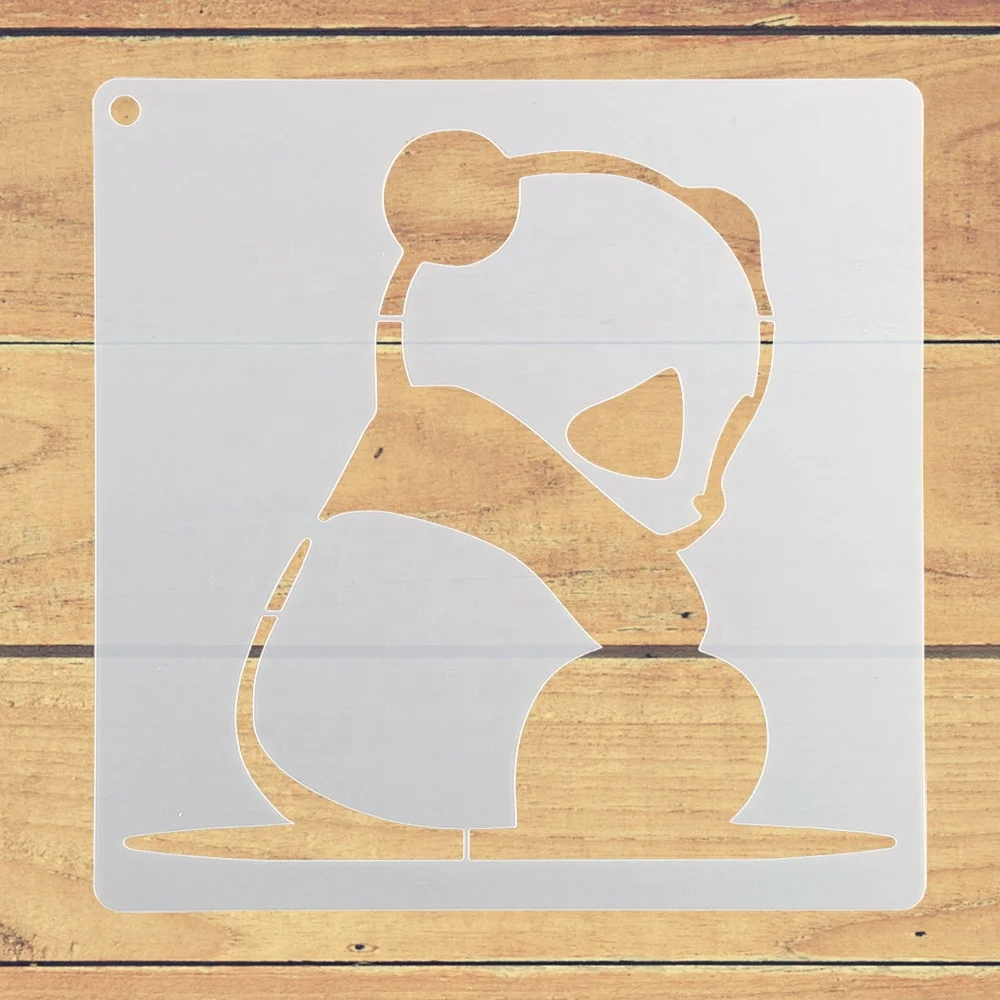 15 pieces Eco Friendly Reusable Animal Custom Plastic drawing stencil set for kids DIY Pattern Creative Drawing Templates