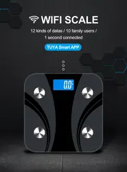 WIFI Weighing Smart Scales Body Fat Analysis Digital Weighing Scales 150Kg 180Kg