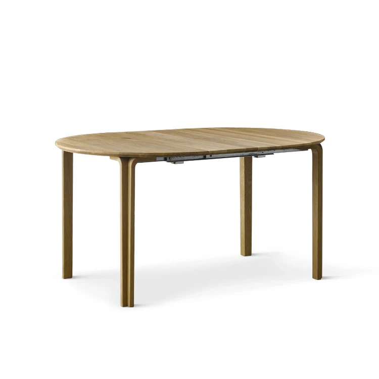 Best Sale Round Extension To Oval Modern Chairs Solid Beech Wood Dining Table