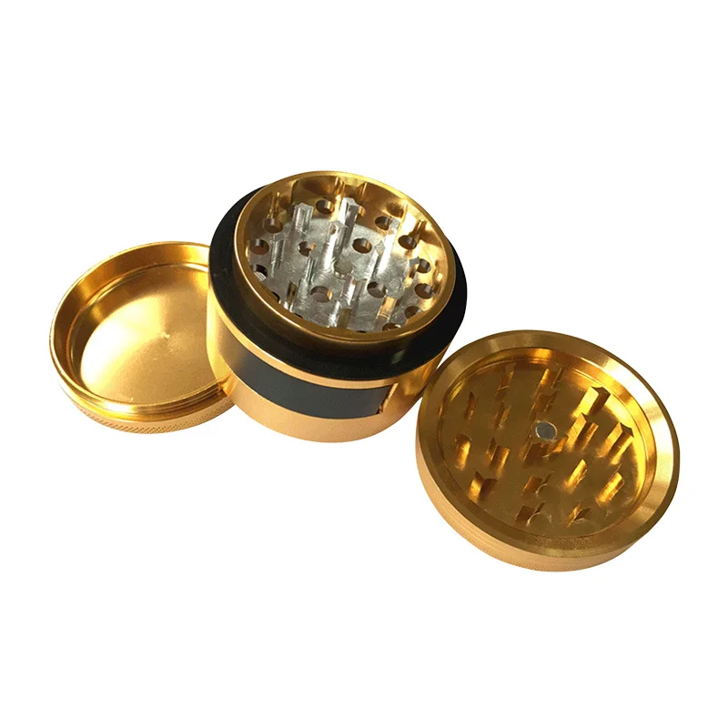 New arrival Wholesale Tobacco Grinder for Dry and Tobacco Portable aluminum Metal Grinder 63mm