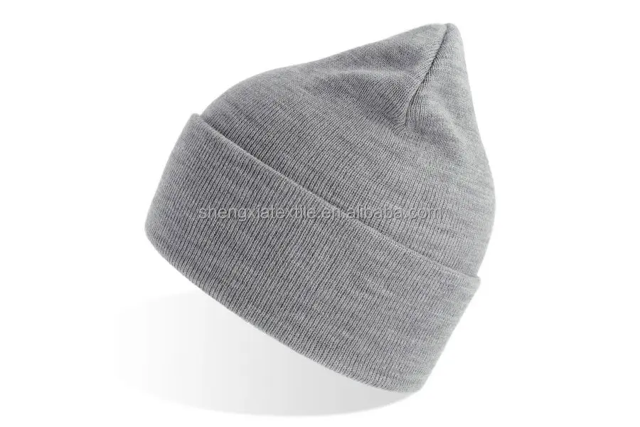 GRS Certificated Eco Friendly Environmental Sustainable Recycled Polyester Material Beanie Knitted winter hat