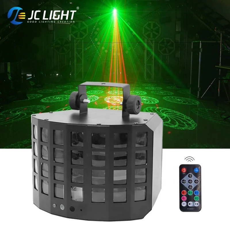 Remote Control 4 Layer Rgbw Led Beam Derby Lights Fury Led Effect Laser Stage Light Party Disco Laser Light