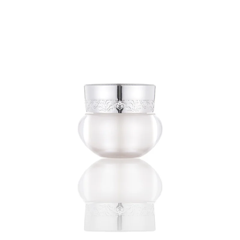 wholesale empty refillable luxury 38g plastic cosmetic cream jar with screw lid for cosmetic packaging