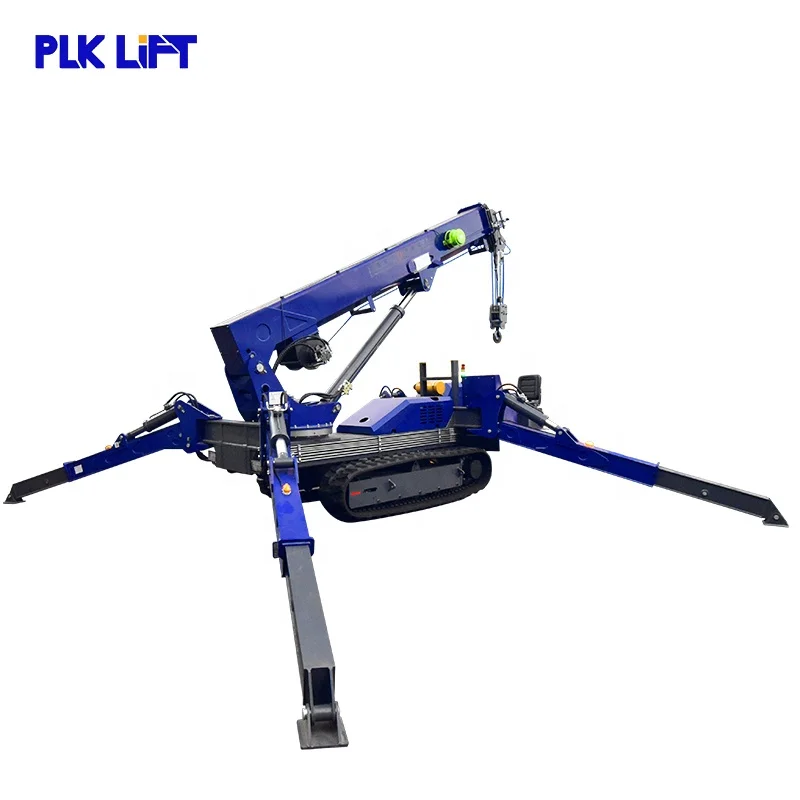 Wireless Control 10t 12t 14t  Electric Diesel Hydraulic Spider Crane