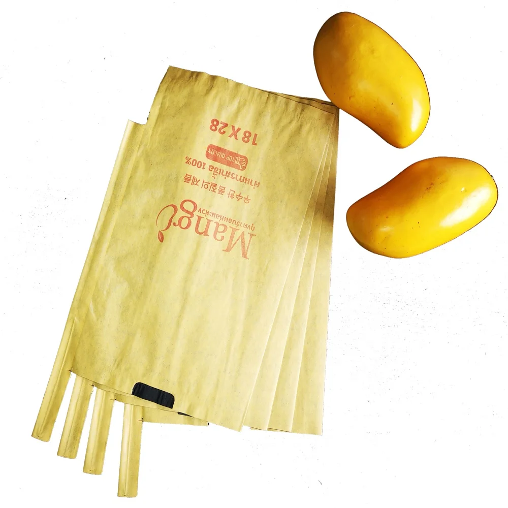 Waterproof Wax Coated Mango  Cover Paper  Bag to Prevent pests and insect fruit growing protection bag