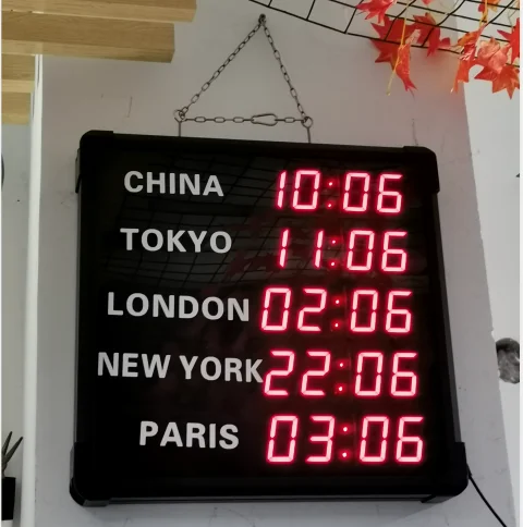 2020 usb wifi gps world time zone светодиодные часы со светодиодным дисплеем