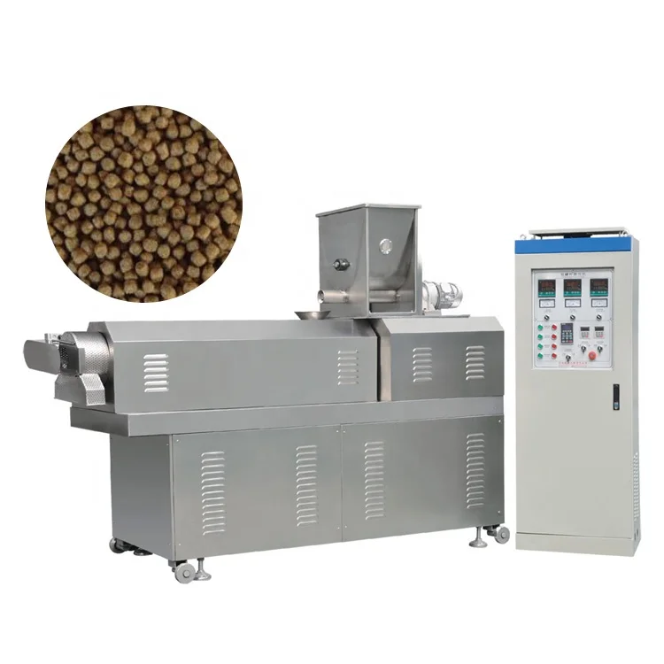 Foreign and domestic hot selling factory fish feed pellet extruder floating feed machine floating fish food production line