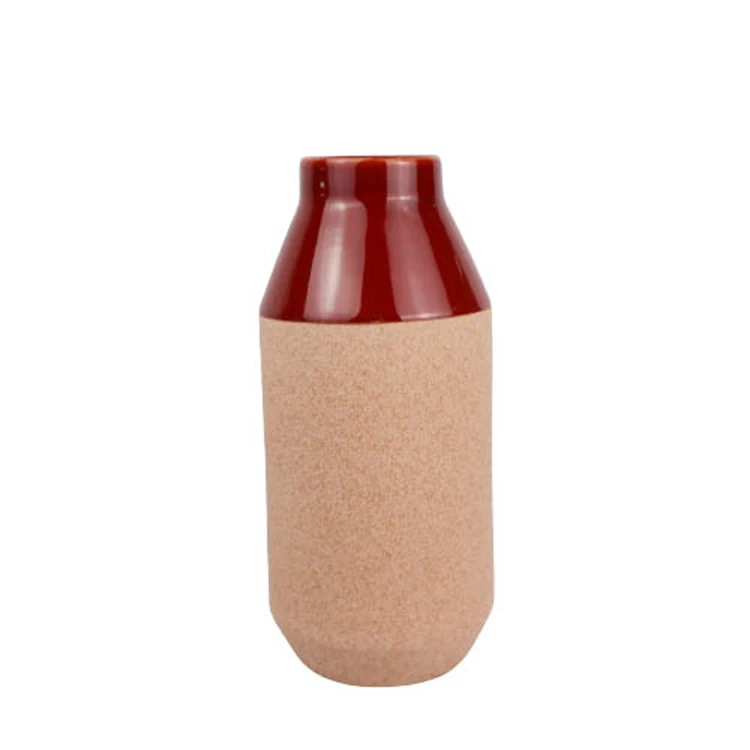Nordic High Quality Sand Bright Glaze Modern Home Flower Vase Design Decor Ceramic