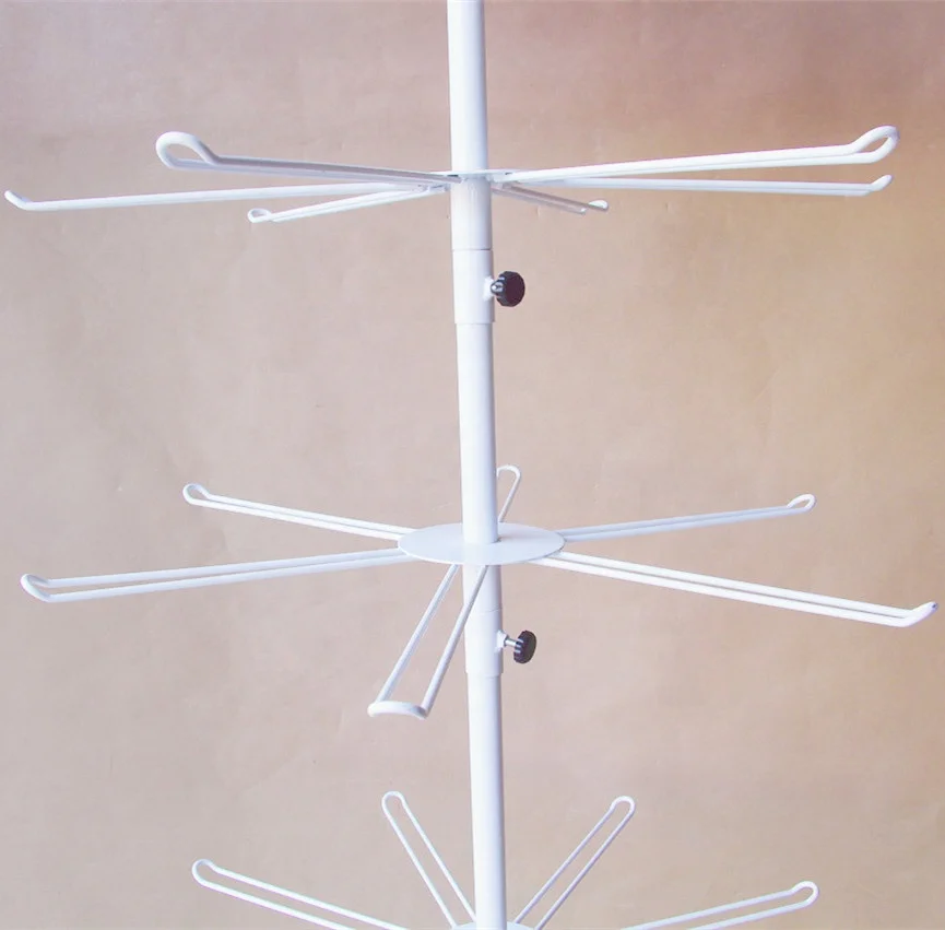 New Store Spinner Display Rack Hook Jewelry Key Chain Toys Stationery Phone Accessories Metal Rotating Display Stand