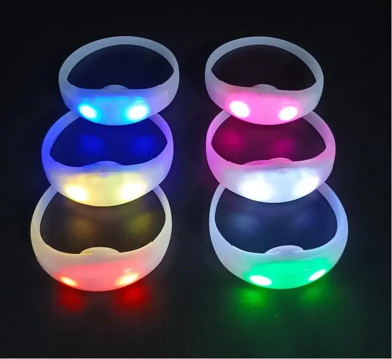 Sound Activated Led Bracelet Music Rhythm Wristband Voice Activated Bracelet for Concert Party