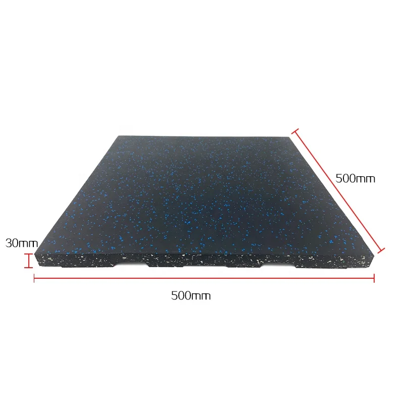Waterproof Recycled Rubber Tiles for Gyms