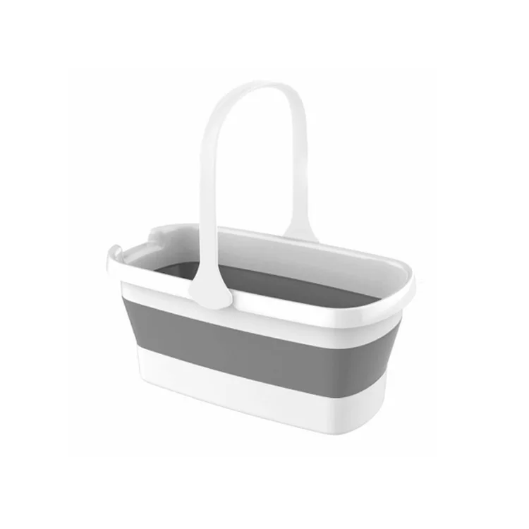 Wholesale Professional Household Collapsible Flat Mop Bucket with Handle Folding  Water Container Space Saving Mop Bucket