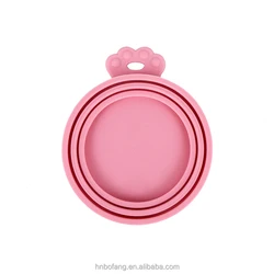 Fit 3 sizes Cans BPA Universal Size Free Storage Cover Silicone Can Lids for Pet Food Can