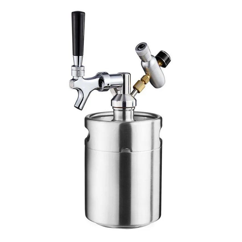 
2L Stainless steel beer bottle beer mini keg beer growle with custom logo 