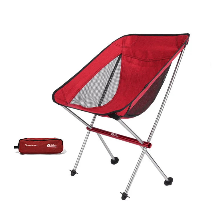 MOBI GARDEN Aluminium Hiking Outdoor Foldable Camping Equipments Beach Wild Land Camping Chair