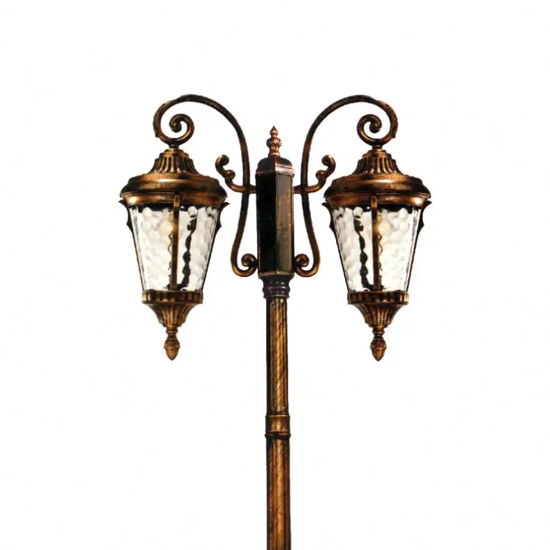 Powder Coating Antique Housing Solar Lamp Pole Galvanized Aluminum Street Light Poles Manufacturer