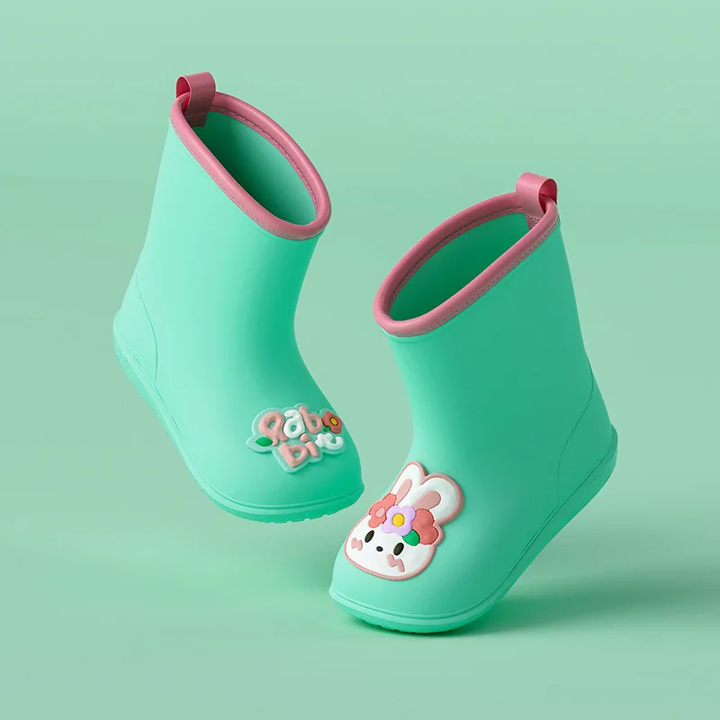 rain boot kids safety rain boots kids children waterproof boy rain shoes for girls decorative EVA stock