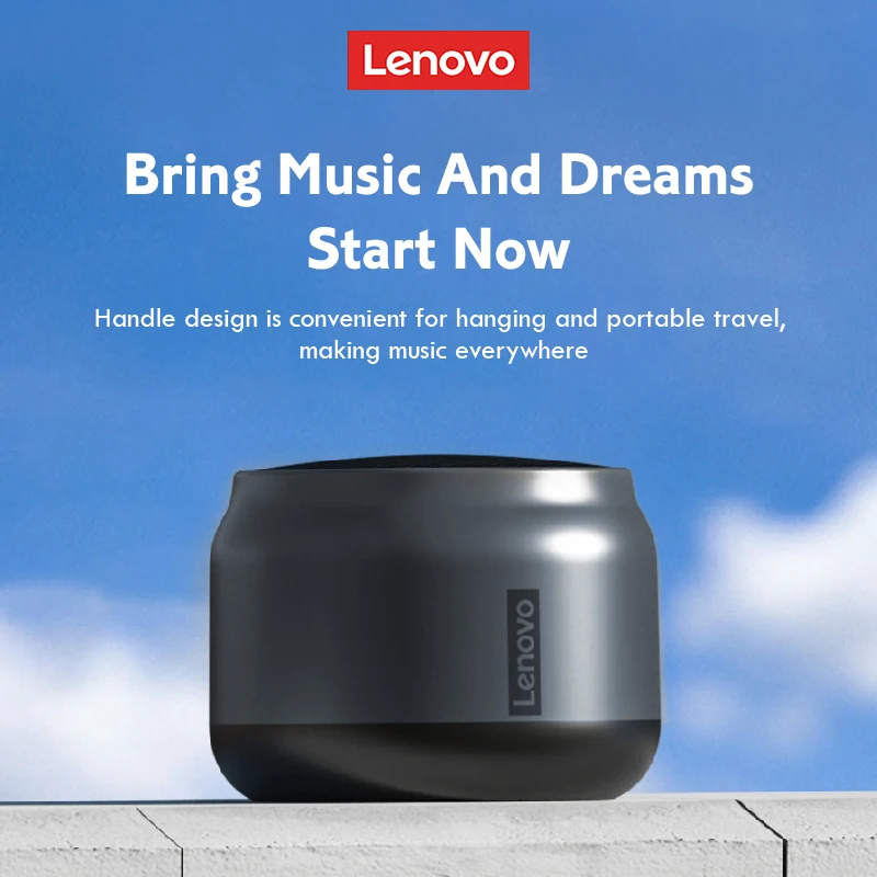 Оригинальные Портативные Колонки Lenovo K3 уличный мини-звуковой бокс 3D стерео объемный звук сабвуфер