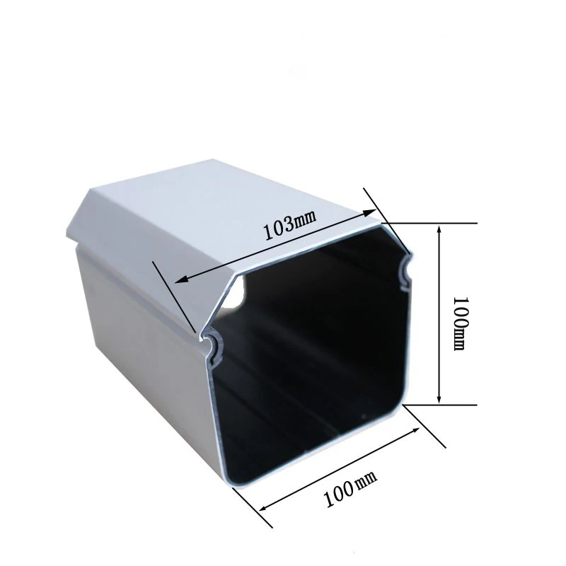 High Quality 100*100mm Hydroponics PVC Pipe Inner black and Outside white PVC materials hydroponics channel set