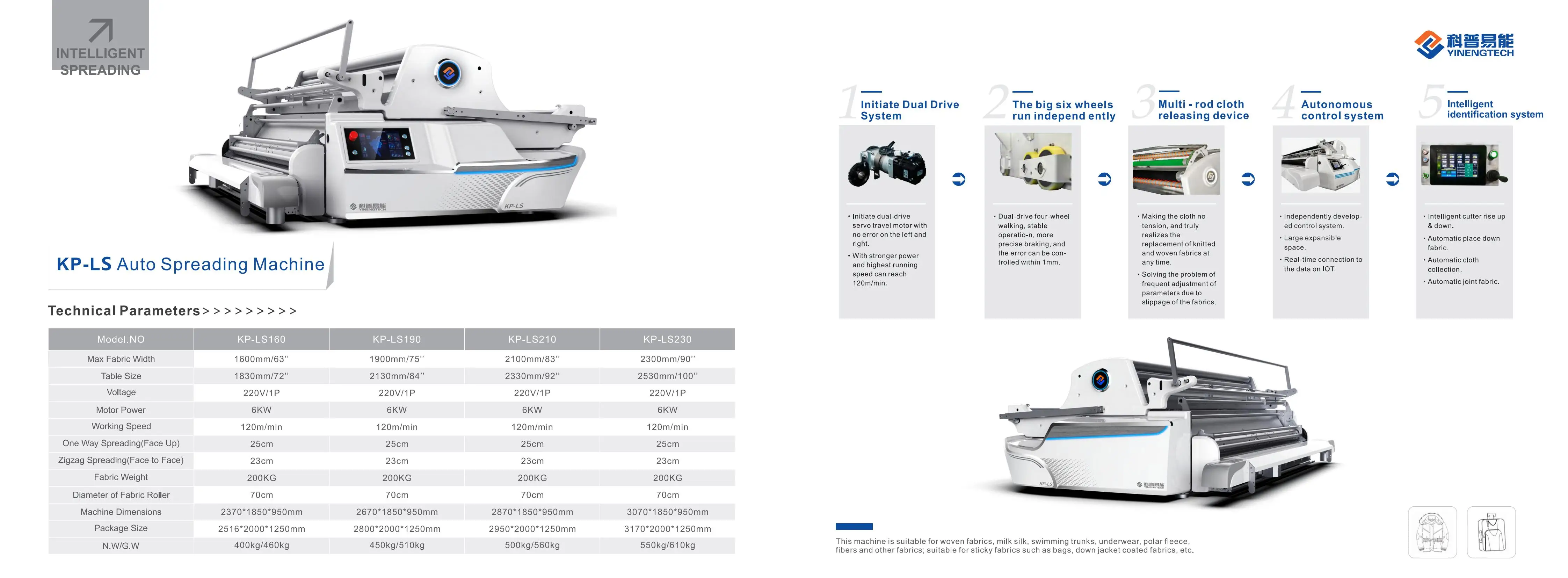 Automatic Knitting and Woven Fabric Spreader with intelligent operating system cloth laying machine factory direct sales