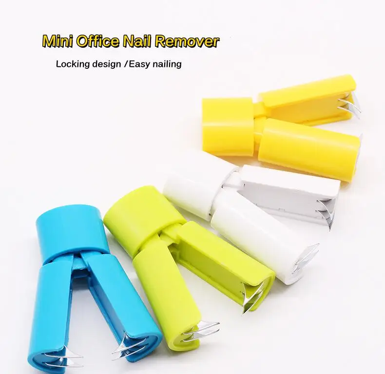 Mini stapler stapler needle puller creative Morandi pulls nails labor-saving office use No. 12