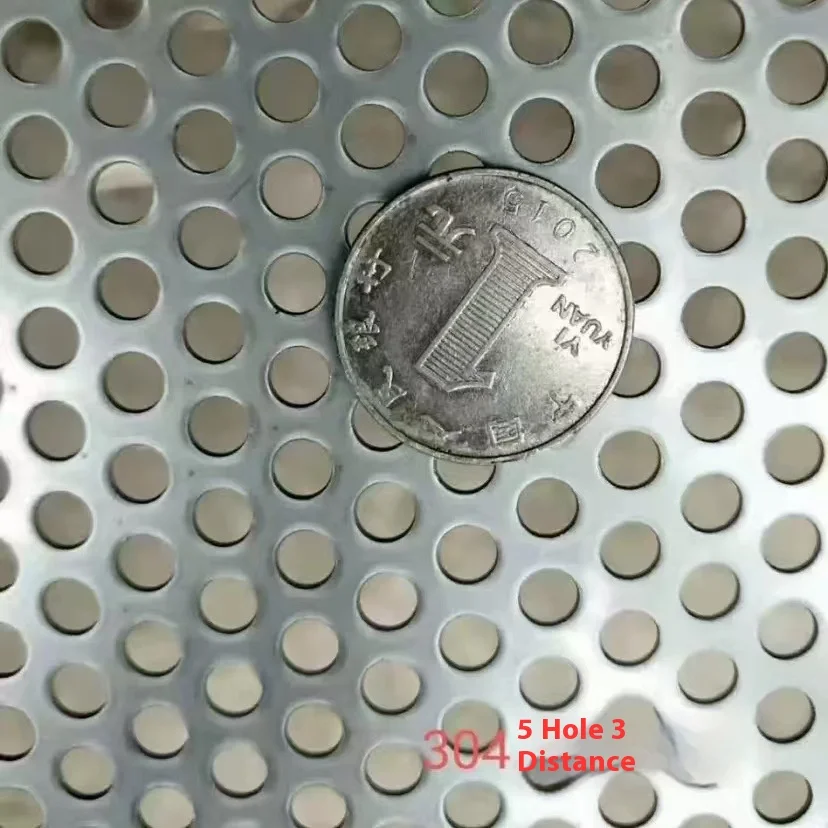 Stainless Steel 304 Perforated Mesh Sheet 304 Stainless Steel Perforated Round Hole Mesh Sheet Perforated Metal