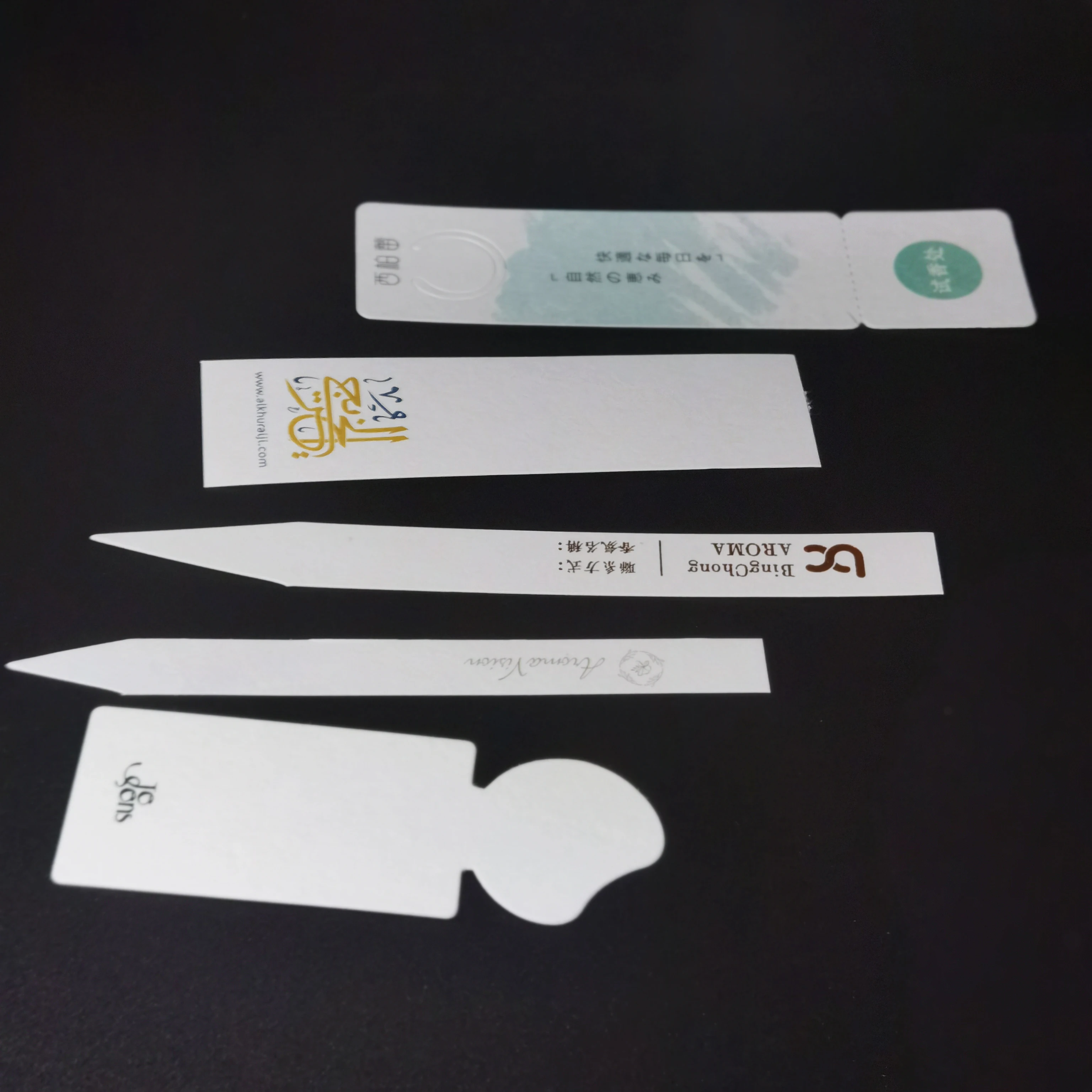 Custom Fragrance Paper Strips Tester Perfume Blotter Paper with logo