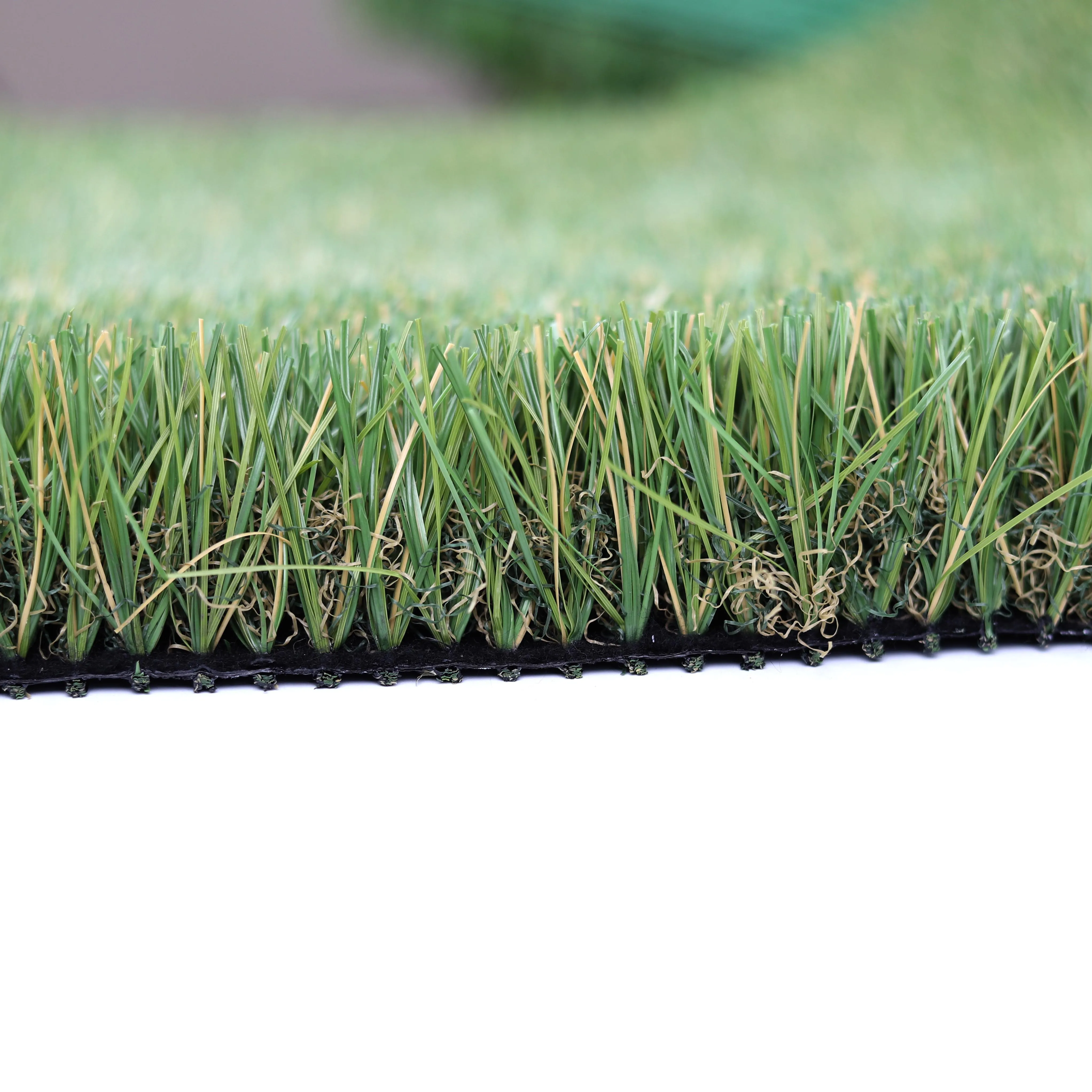 Us inventory 35-55mm Landscape Grass Teade-Fang Lawn Outdoor Plastic Artificial Grass Rug Roll Cheap Artificial Turf Synthetic
