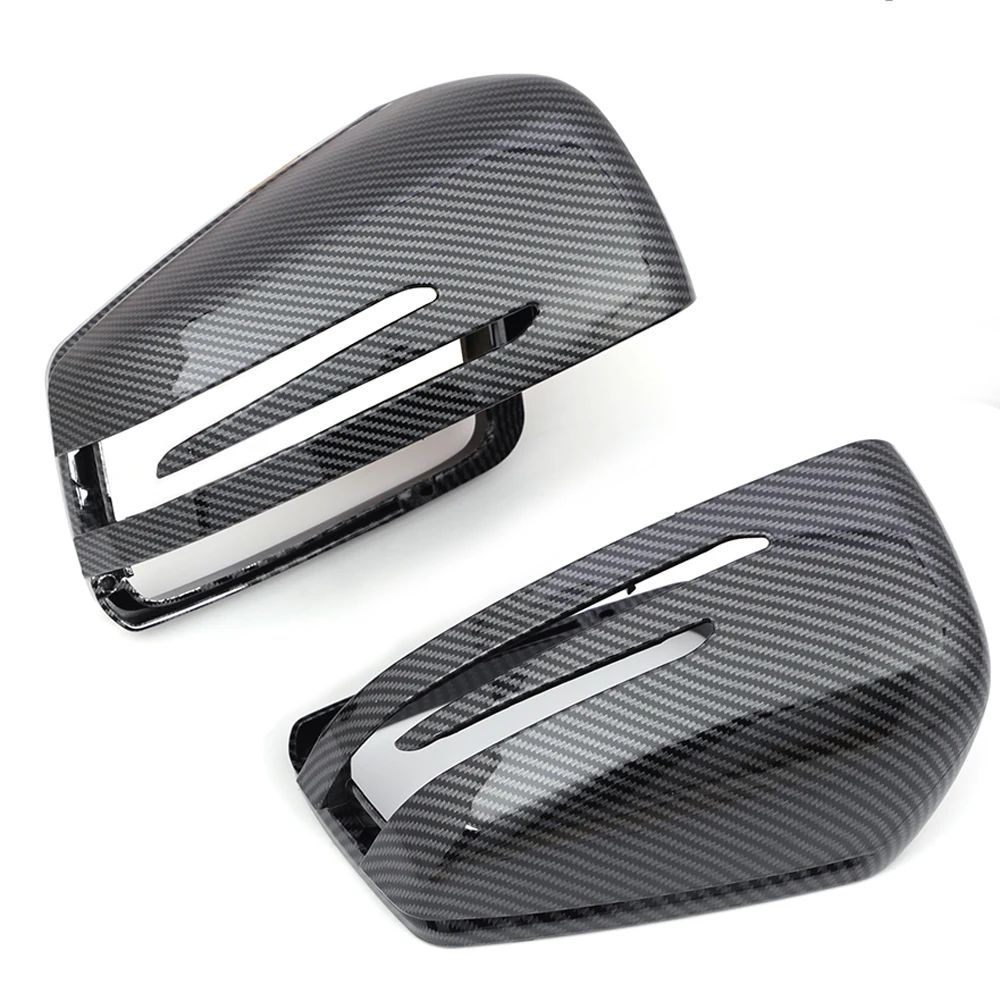 Колпачки для боковых зеркал заднего вида Mercedes Benz A B C E S CLA GLK GLA Class W176 W246 W204 W212 W221 C117 X204 X156 Carbon