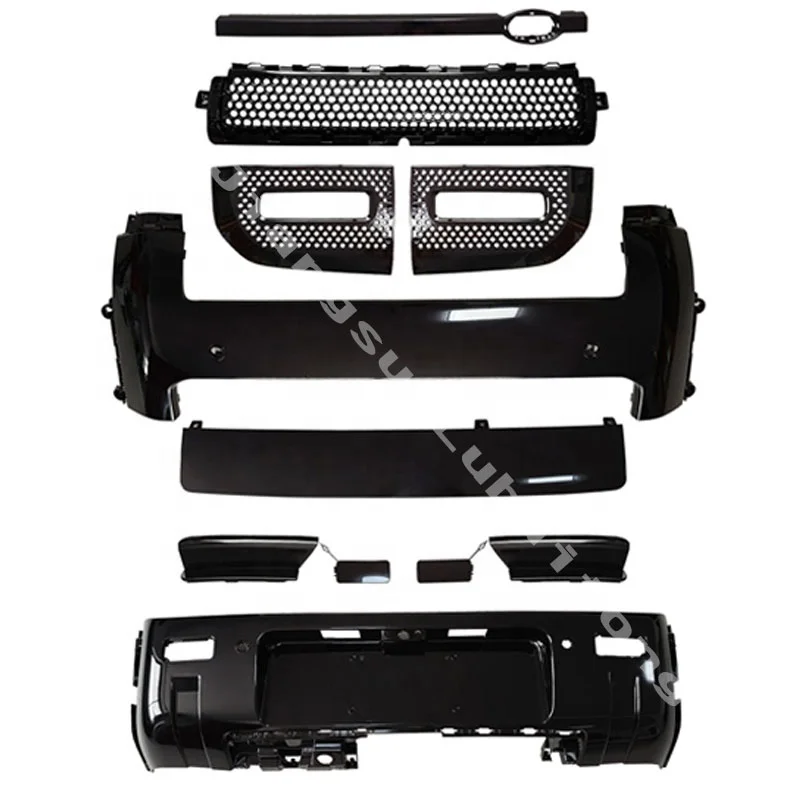 Lubaitong auto parts gloss black front bumper body kit for land rover defender 2020+
