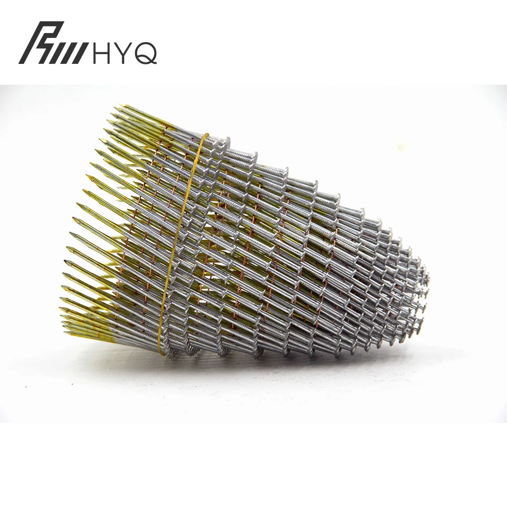 high quality nail gun coil zhangjiagang coil nails ceramic nail for 16mm pallet coil nails