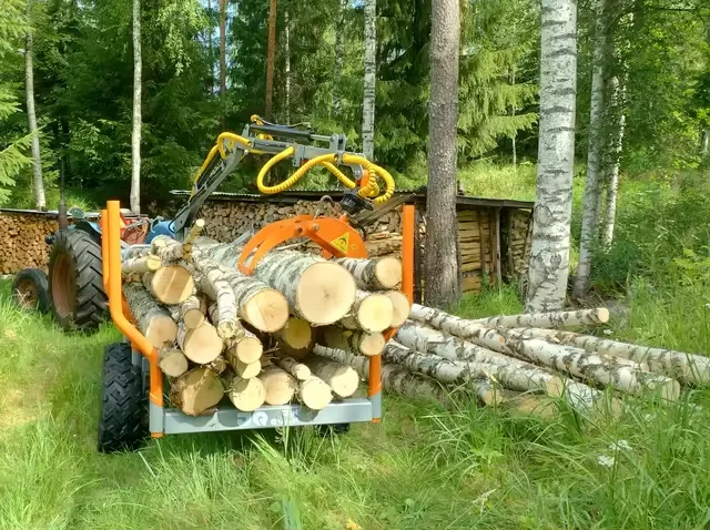 Top Quality forestry AVT log trailer Timber trailer forestry machinery