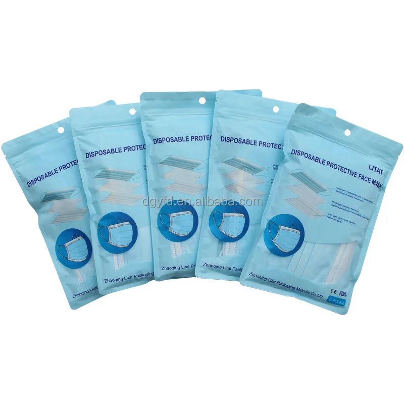 Custom Printed Ziplock Bags For Face Mask Garment Clothes Socks Underwear T Shirts Biodegradable Packaging Pouch Bags