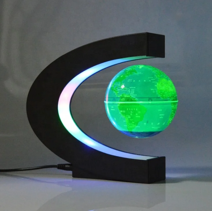 New product magnetic floating globe display with led lights acrylic levitation globe display