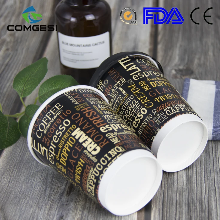 
Profession factory China paper printed single wall paper cup insert double wall cup coffee juice milk printed 